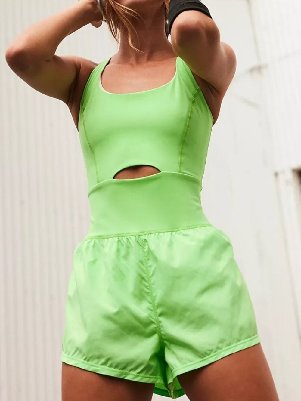 FP Movement by Free People Righteous Runsie - Neon Lime - Size Small